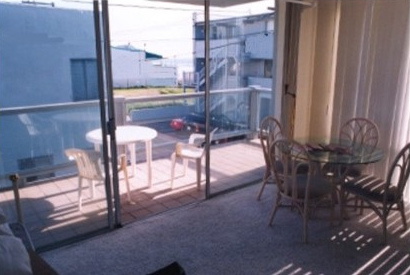 Balcony view with Dining room Balcony view with Dining room