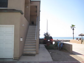 entry way with ocean view