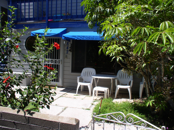 outside patio from sidewalk outside patio from sidewalk