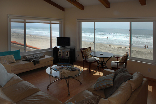 Living room with ocean view Living room with ocean view