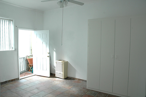 murphy bed in up position