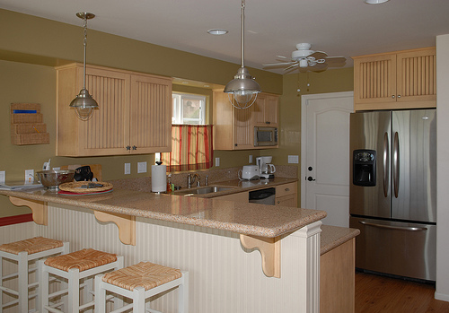 kitchen view from living room