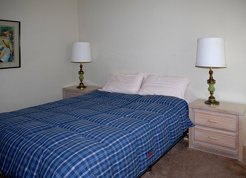 Plaid Bedroom no window Plaid Bedroom no window