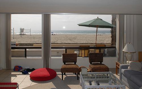 View of the Beach from the Livingroom View of the Beach from the Livingroom