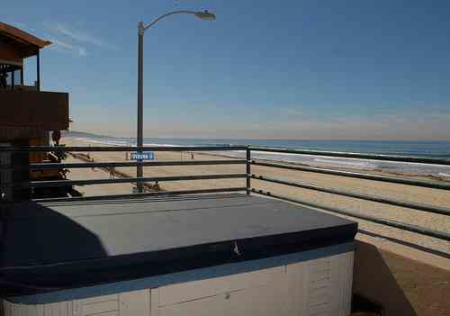 spa on balcony