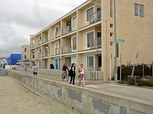 outside view from beach