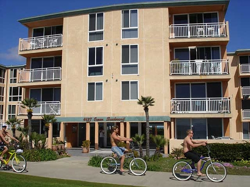 outside of building from beach outside of building from beach